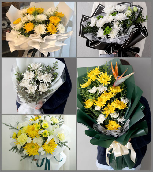 贵州毕节市金沙县长坝镇三联村白事花束代送